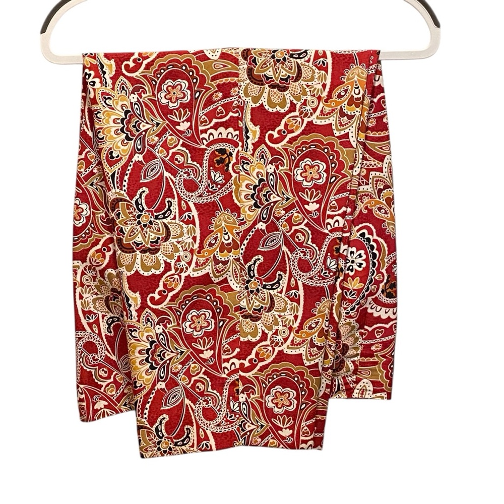 Allison Taylor 100% Silk Paisley Print Capris - NWOT - Size 14